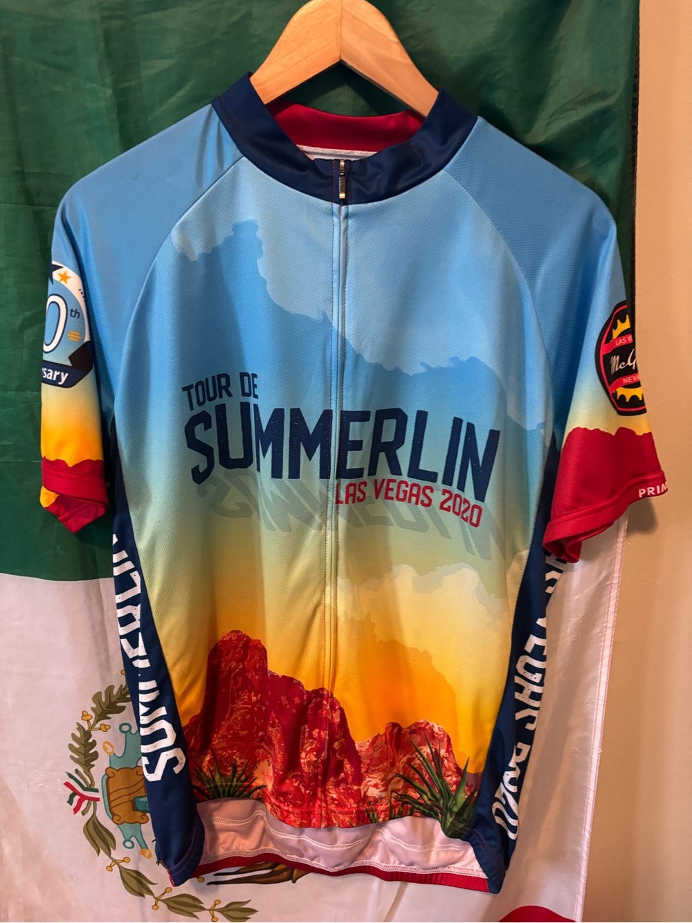Tour de Summerlin Men's Blue breakaway cycling